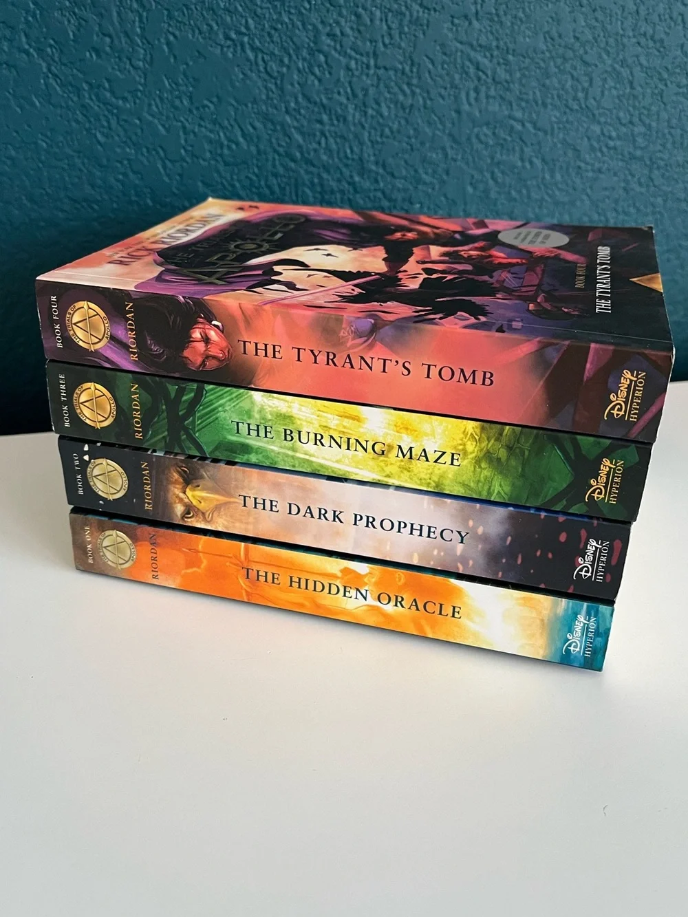 Rick Riordan The Trials of Apollo Book 1 to 4 Burning Maze Tyrants Tomb